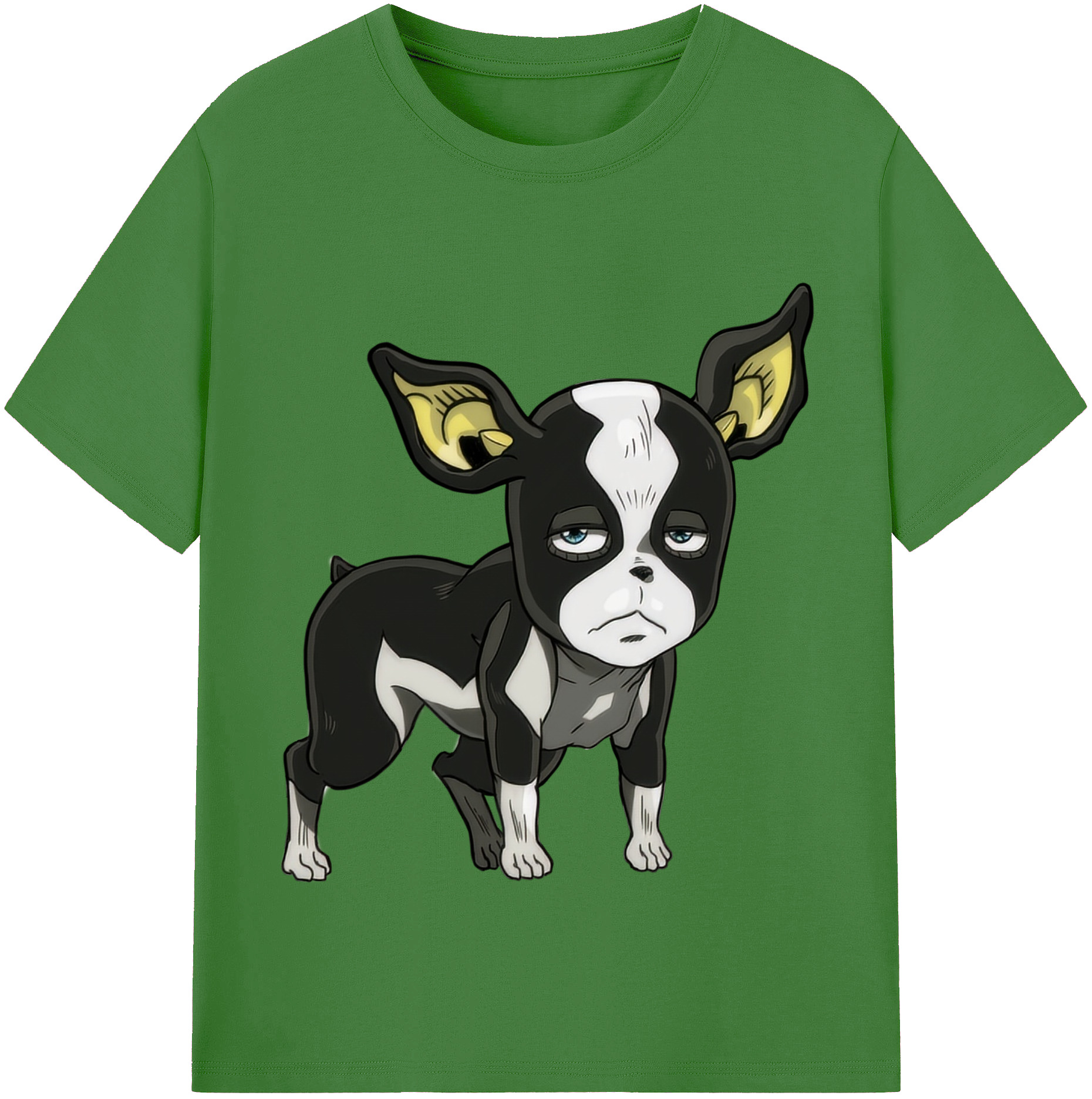（画像用） ジョジョの奇妙な冒険 イギー JoJo's Bizarre Adventure Iggy レディースカジュアルプリントTシャツ（綿100％）
